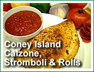 Vicini's Pizza menu item: Coney Island Calzone
